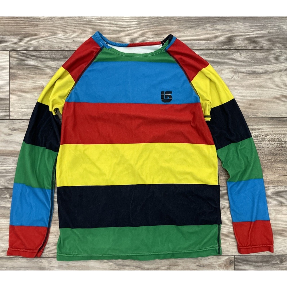 Burton DryRide Boys XL Multicolor Stripe Fleece Explorer Pullover Sweatshirt